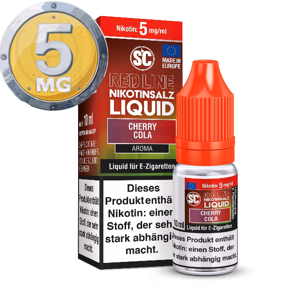 SC - Red Line - Cherry Cola - Nikotinsalz Liquid - 10ml - 5mg