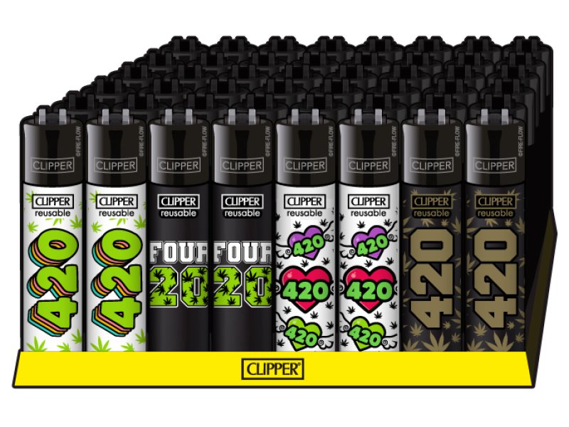 Clipper - Feuerzeug - 420 Collection - 1v4 - wiederverwendbar