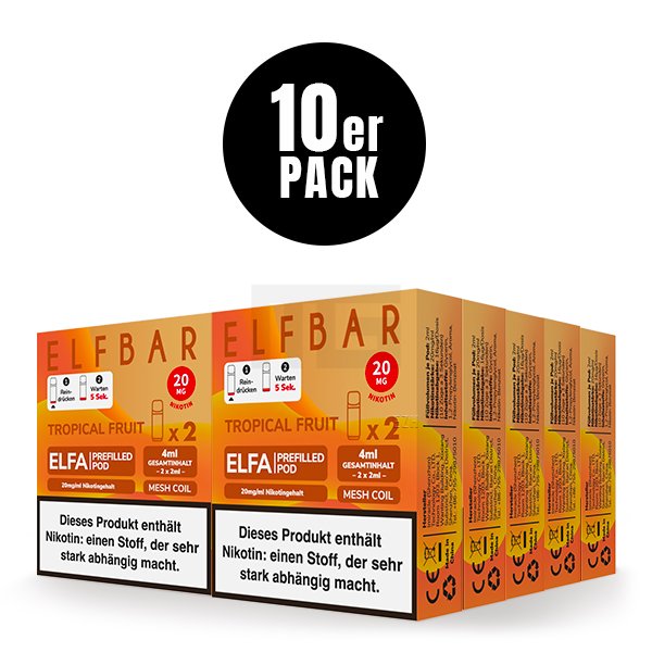 Elfbar - ELFA - Prefilled Pod - 2ml - 2er Pack - Tropical Fruit