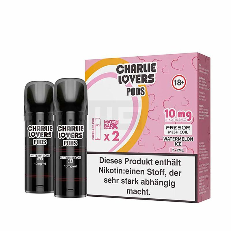 Charlie Lovers - Prefilled Pods - 2ml - 2er Pack - Watermelon Ice 10mg