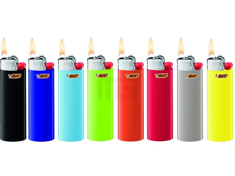 BIC - Maxi J26 - Reibradfeuerzeug - Neutral - Blau