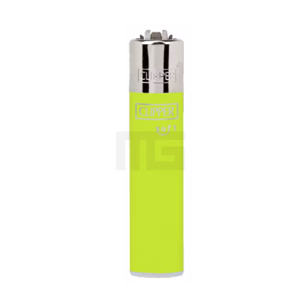 Clipper - Feuerzeug - Grün - Soft Touch - wiederverwendbar