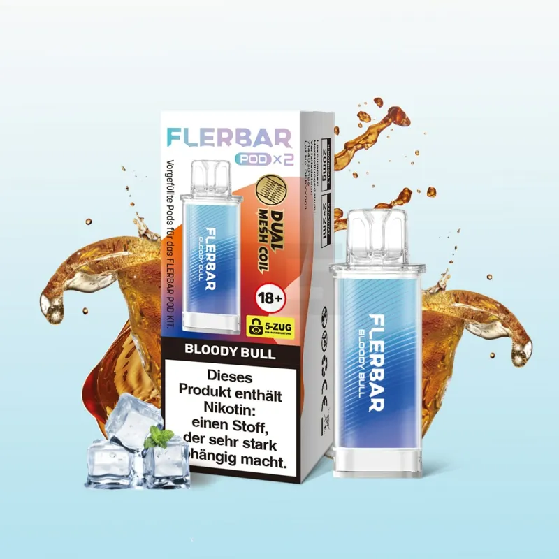 Flerbar Prefilled Pod - Bloody Bull - 20mg - 2er Pack