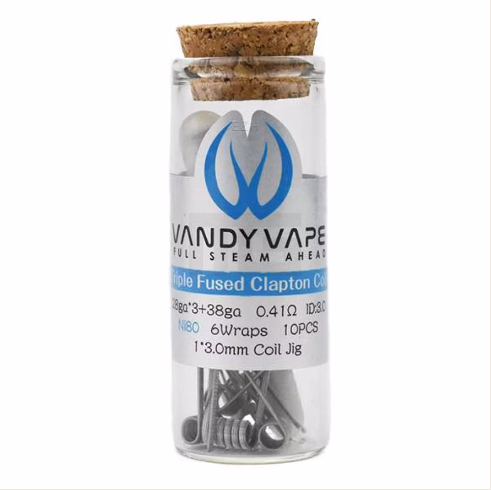 Vandyvape - Prebuilt Ni80 - Triple Fused Clapton Wire (27ga*3+38ga) (VPC.0016) - 0.3 Ohm - P10