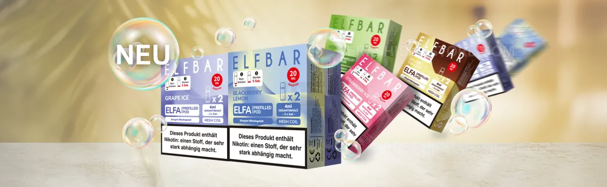 5x neue Elfbar ELFA Sorten | der große Test