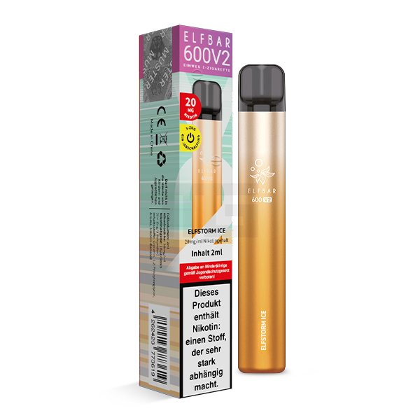 Elf Bar 600 V2 - Einweg E-Zigarette - Elfstorm Ice - 20mg
