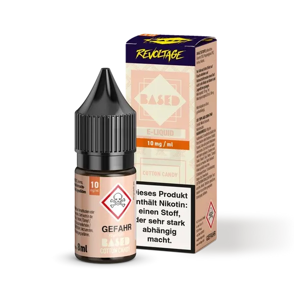 Revoltage - BASED - Nikotinsalz-Liquid - Cotton Candy - 8ml - 10mg Revoltage - BASED - Nikotinsalz-Liquid - Cotton Candy - 8ml - 10mg