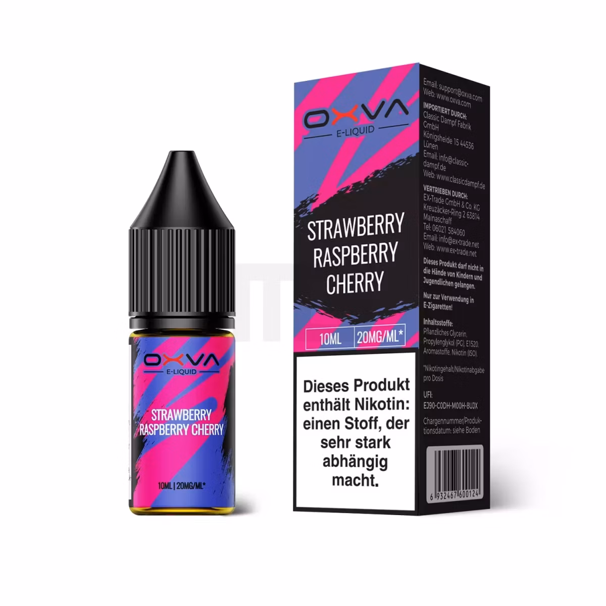 OXVA - Nikotinsalz Liquid - 10ml - Strawberry Raspberry Cherry - 20mg OXVA - Nikotinsalz Liquid - 10ml - Strawberry Raspberry Cherry - 20mg