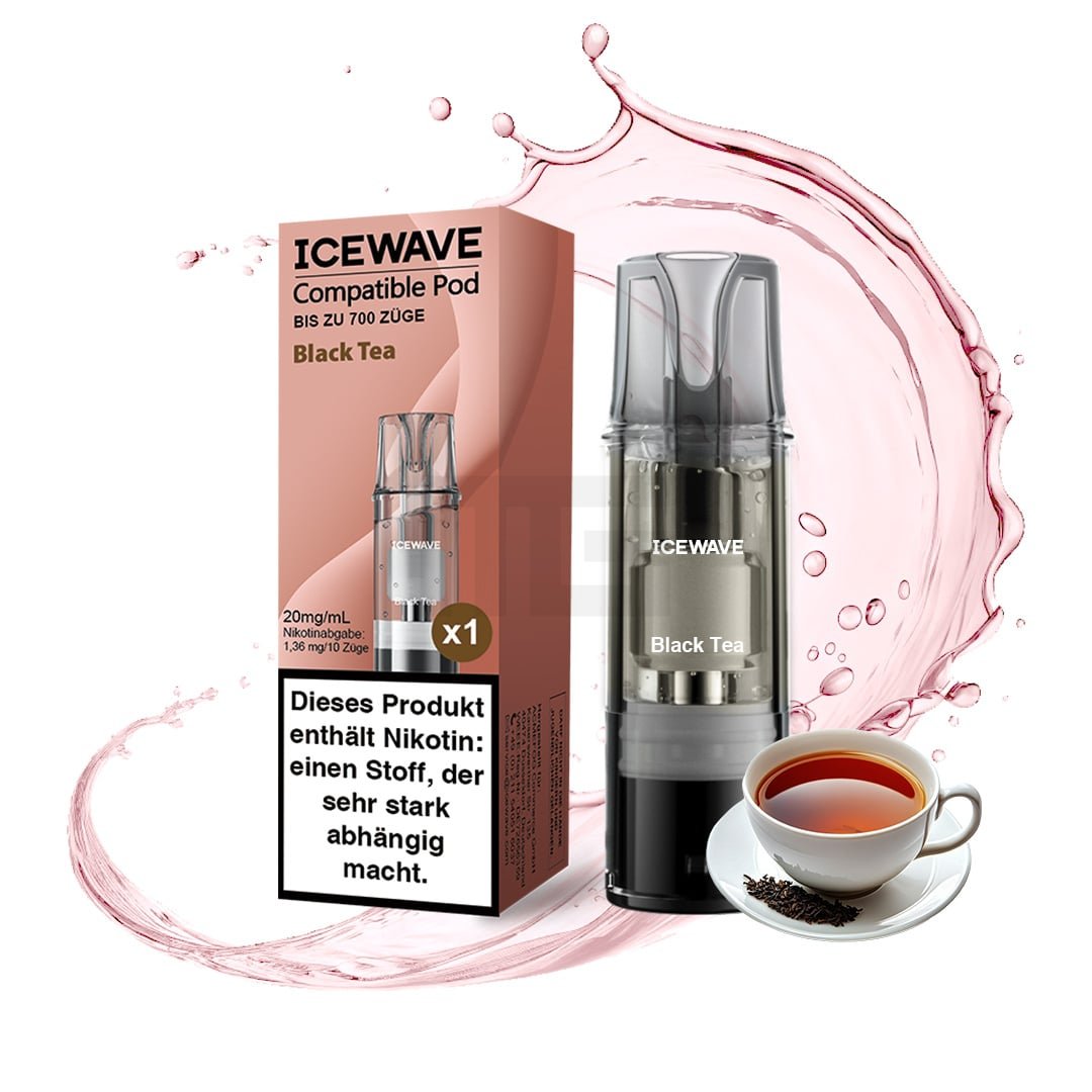 ICEWAVE - Prefilled Pod - 2ml - 3er Pack - Black Tea