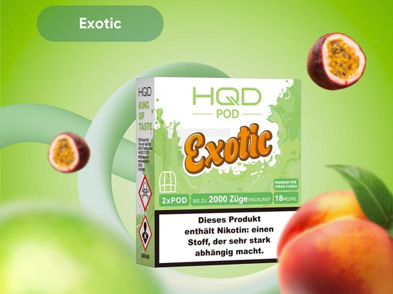 HQD - Cirak 2 - Prefilled Pods - Exotic - 18mg - 2ml - 2er Pack
