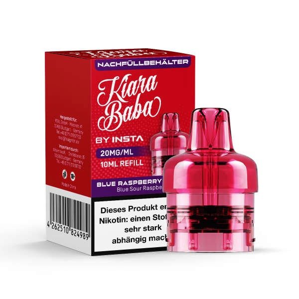 KIARABABA - Nachfülltank - 10ml - Blue Raspberry Kizzez KIARABABA - Nachfülltank - 10ml - Blue Raspberry Kizzez