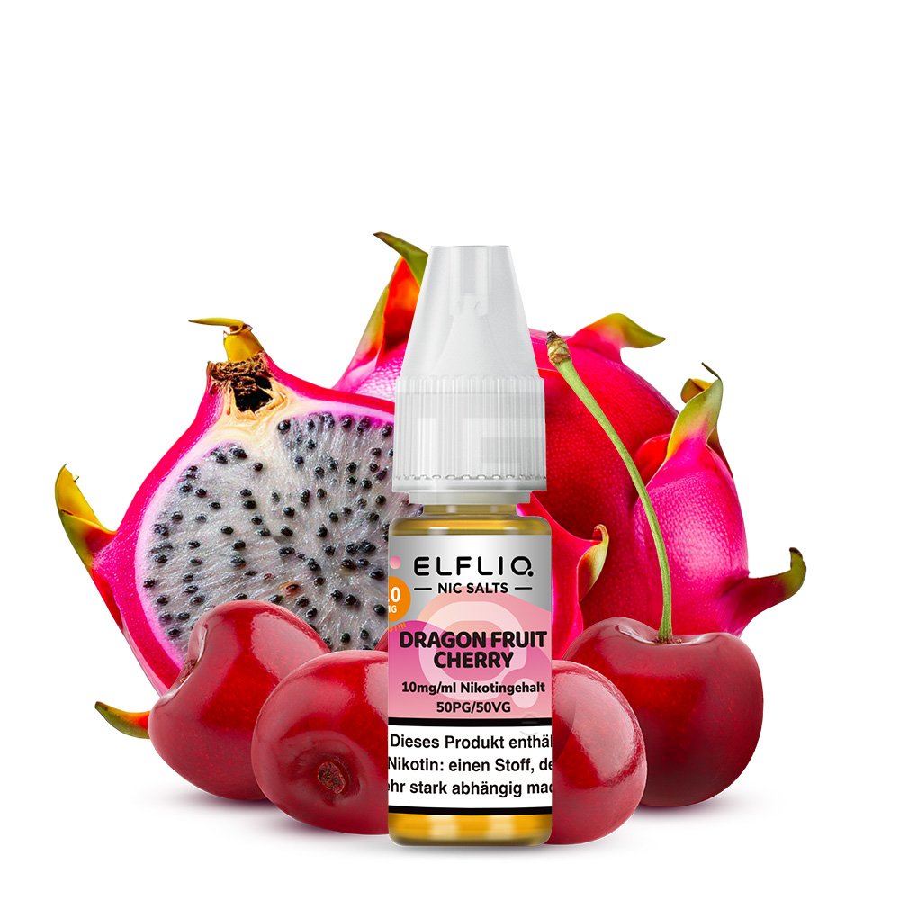 Elfbar - ElfLiq - 10ml - Dragon Fruit Cherry | Nikotinsalz-Stärke : 10mg
