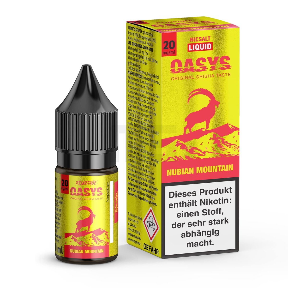 Oasys - Nikotinsalz Liquids - 10ml - Nubian Mountain - 20mg