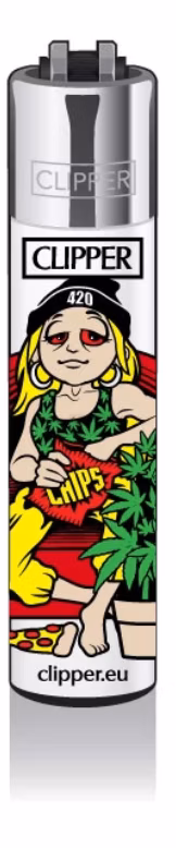 Clipper - Feuerzeug - Couch Potatoes - 2v4 - wiederverwendbar