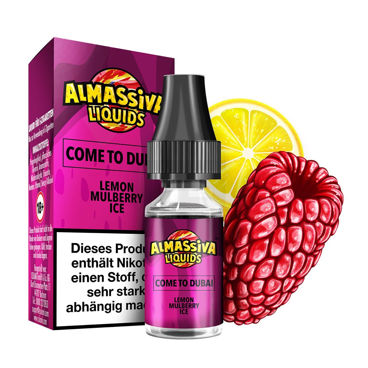 al_massiva_liquid_come_to_dubay_bottle_box_fruit Al Massiva - Come to Dubai - Nikotinsalzliquid - 10ml - 17mg