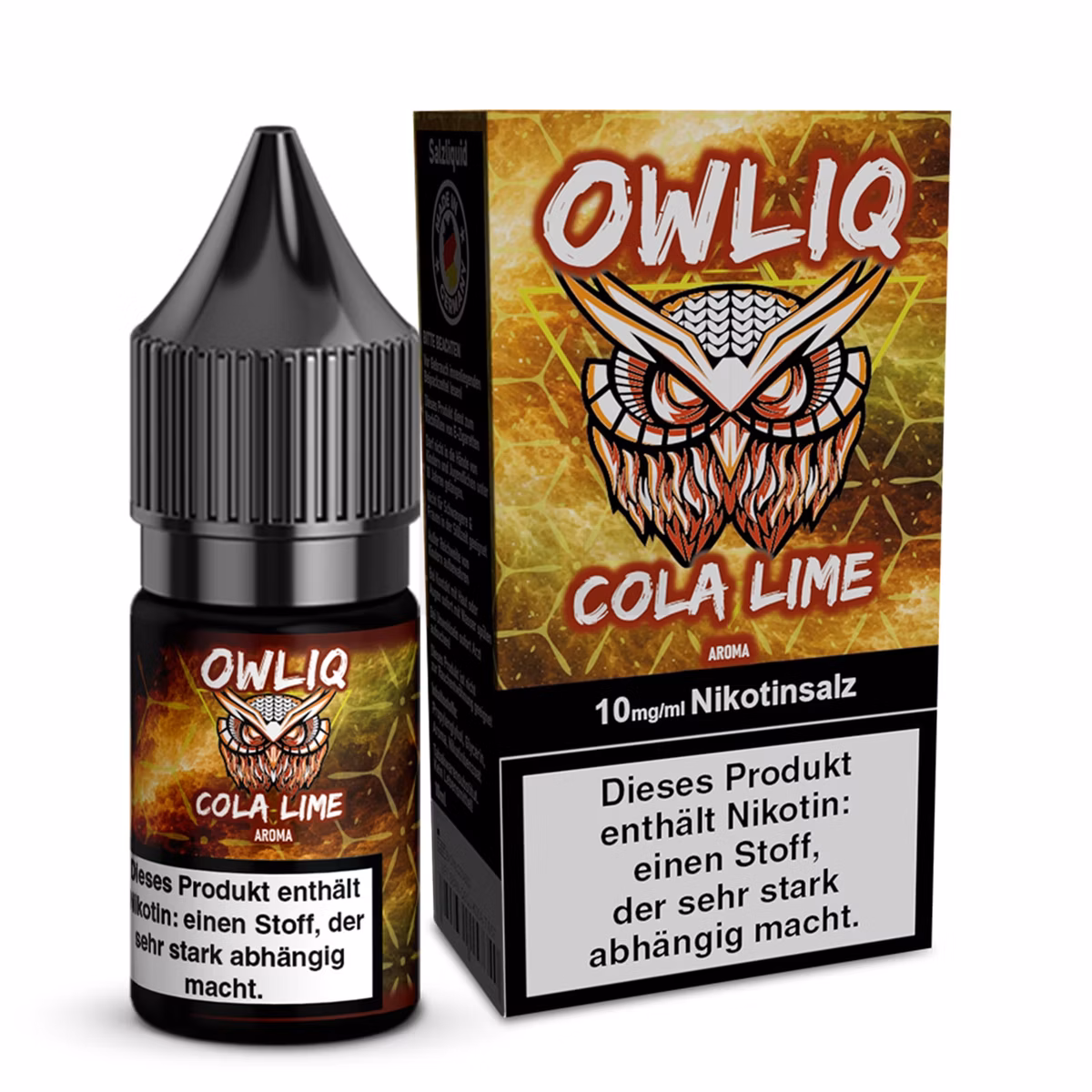 OWL - Owliq - 10ml - Cola Lime | Nikotinsalz-Stärke : 10mg