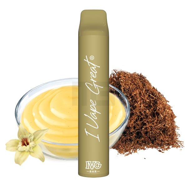 ivg-bar-einweg-e-zigarette-vanille-custard-tobacco IVG Bar - Einweg E-Zigarette - Vanilla Custard Tobacco