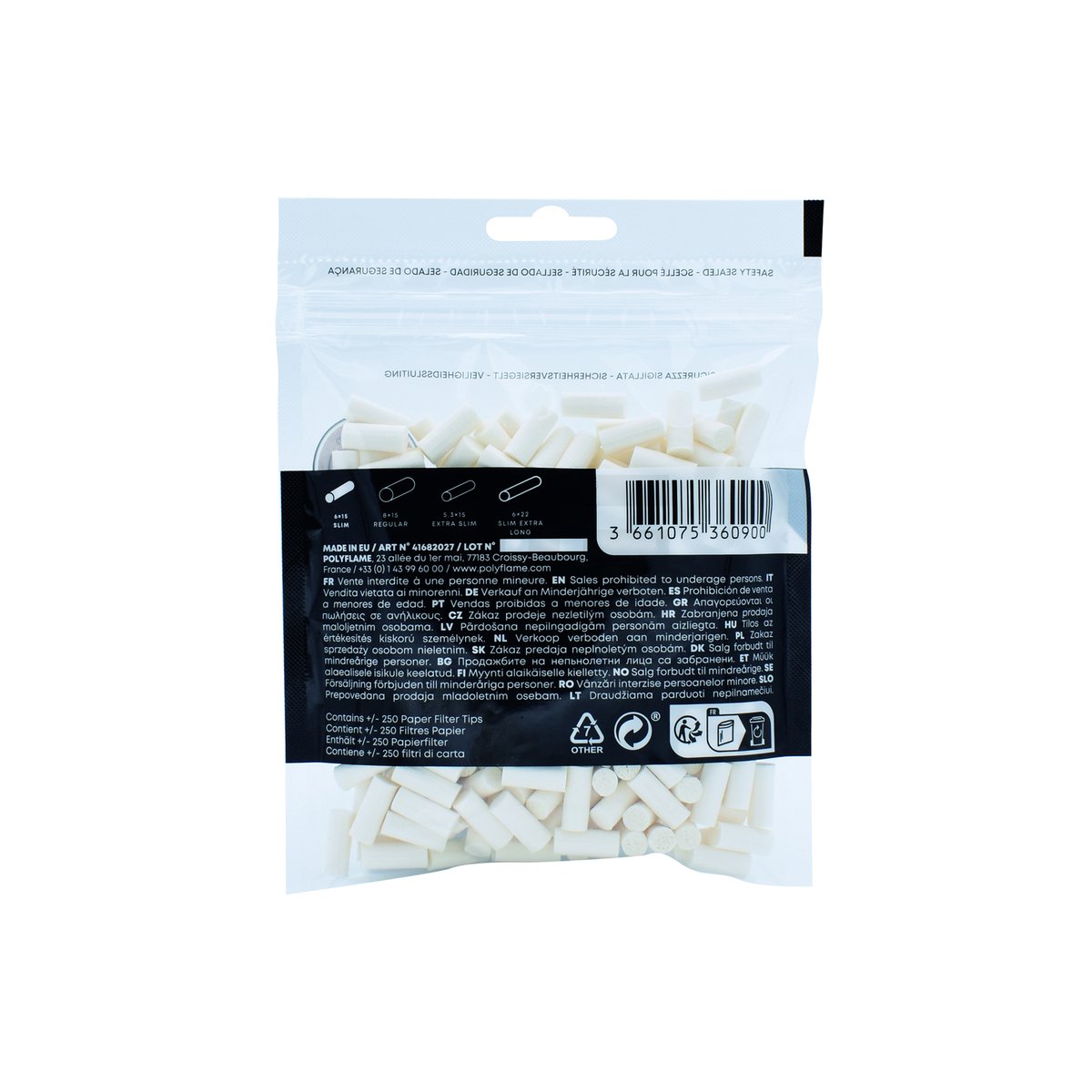 SLOOW - Ungebleichte - Filter Tips Slim - BK Paper