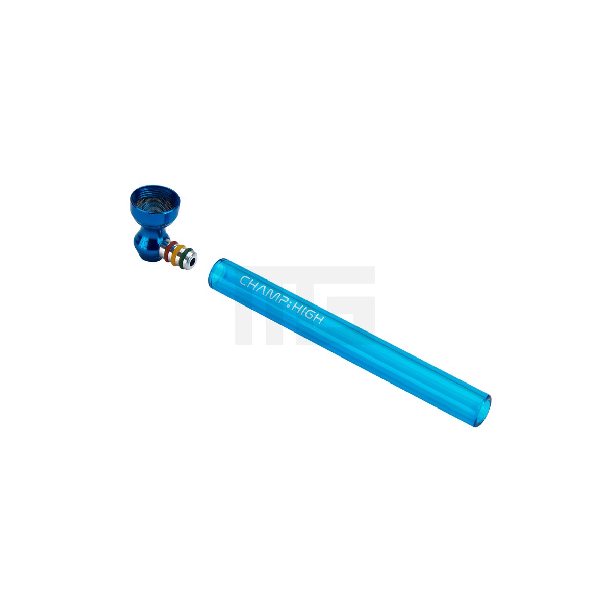 CHAMP HIGH - Glass Pipe - Blue
