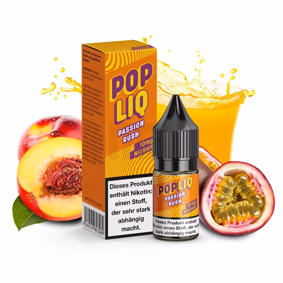 PopLiq Nikotinsalz-Liquid Passion Rush 10ml 10mg
