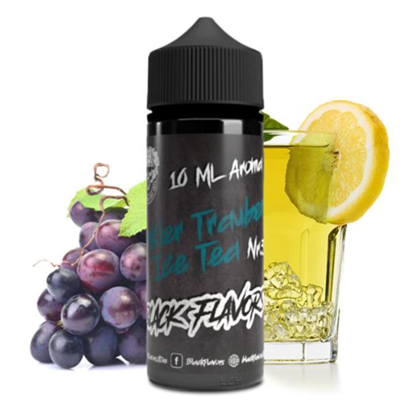 BLACK FLAVOURS - Dunkler Trauben Ice Tea - Aroma - 10ml - Steuerware