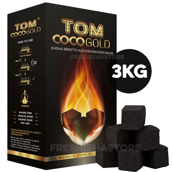 tom-cococha-naturkohle-3kg Tom Cococha Gold - Naturkohle - 25er - 3kg