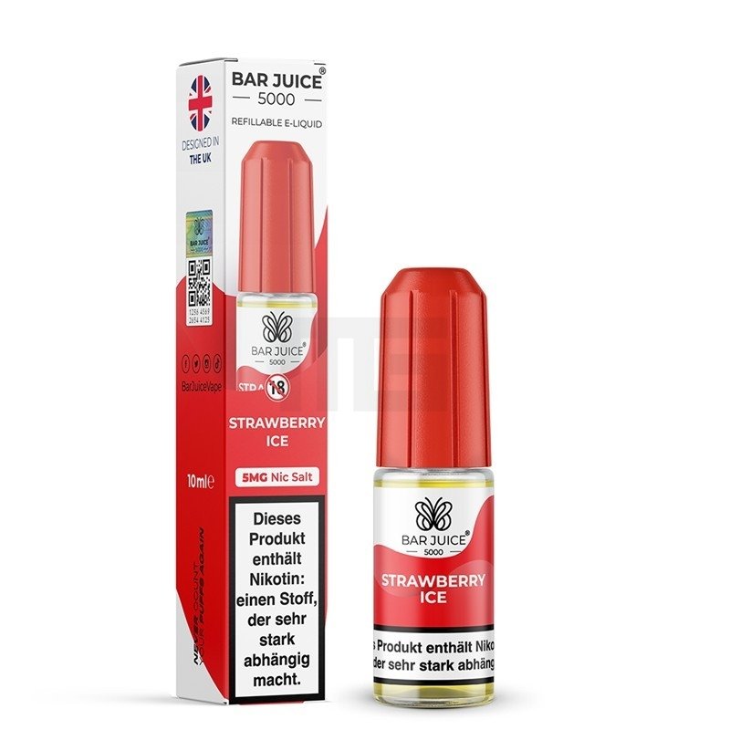 Bar Juice 5000 - Nikotinsalz - 10ml - 5mg - Strawberry Ice