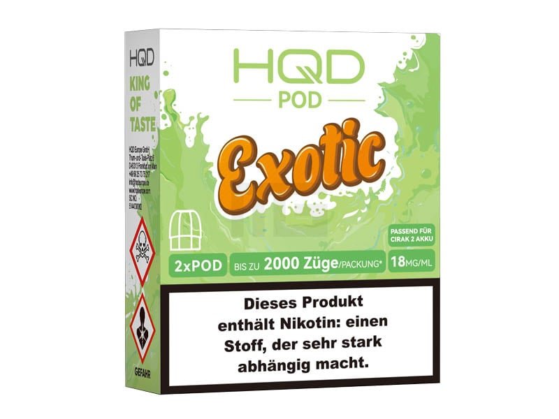 HQD - Cirak 2 - Prefilled Pods - Exotic - 18mg - 2ml - 2er Pack