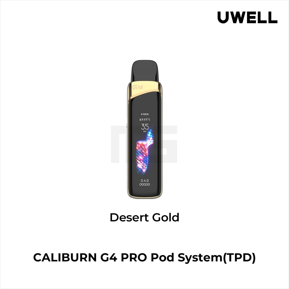 Uwell - Caliburn G4 Pro - Pod Kit - Desert Gold Uwell - Caliburn G4 Pro - Pod Kit - Desert Gold