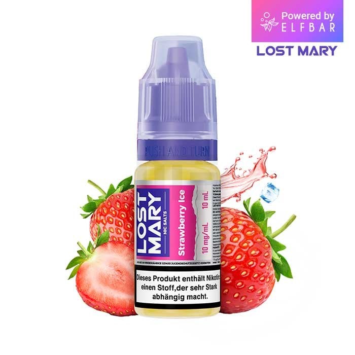 Lost Mary Nikotinsalz-Liquid - Strawberry Ice | Nikotinsalz-Stärke : 10mg