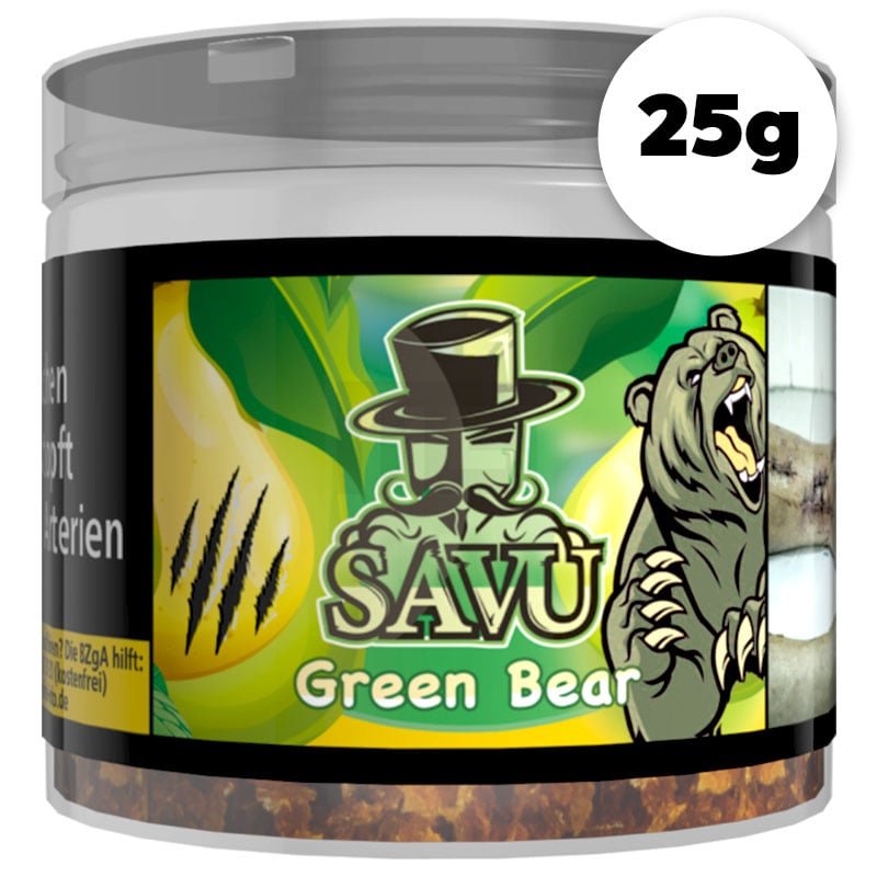 savu-tobacco-green-bear-25g Savu Tobacco - Green Bear - 25g