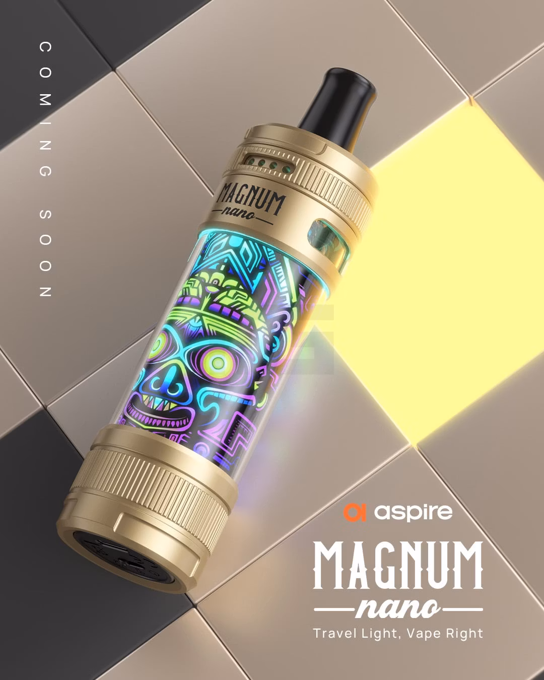 Aspire - Magnum Nano - Pod Kit - Black & Akira | Paketgröße : 1er Packung