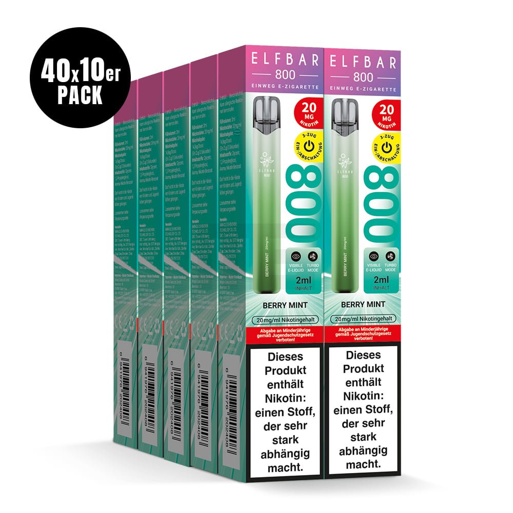 Elfbar - 800 - Einweg E-Zigarette - 20mg - CP - Berry Mint