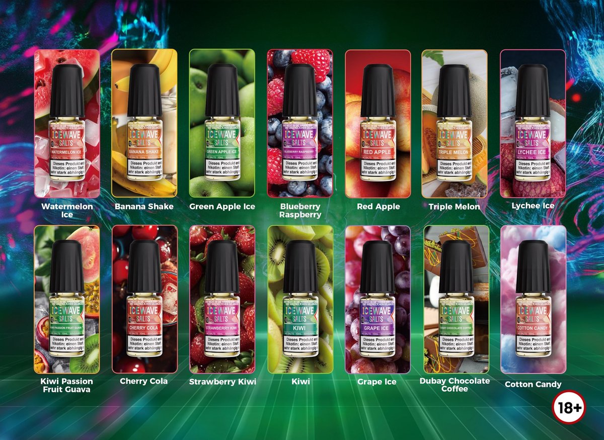 Icewave - Salts - Nikotinsalz-Liquid - Grape Ice - 10ml - 10mg