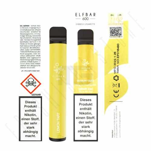 elfbar-vape-einweg-lemon-tart Elf Bar 600 - Lemon Tart