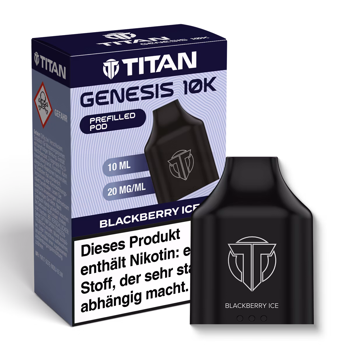 TITAN - Genesis 10K - Nachfüllbehälter - Blackberry Ice - 20mg