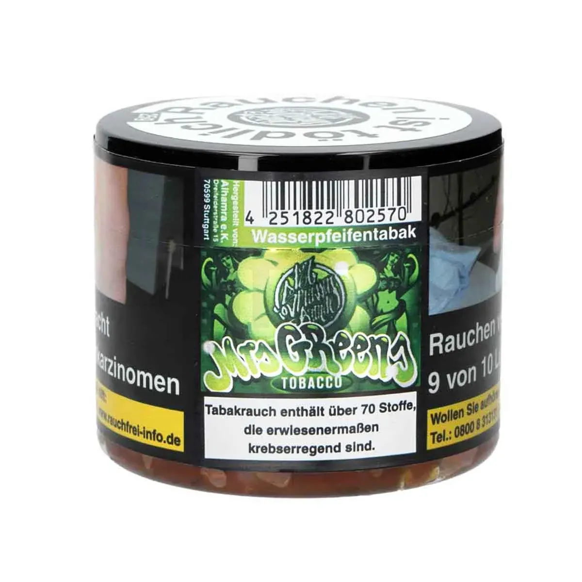 187-strassenbande-tobacco-mrs-greens-25g 187 Straßenbande Tobacco - Mrs. Greens - 25g