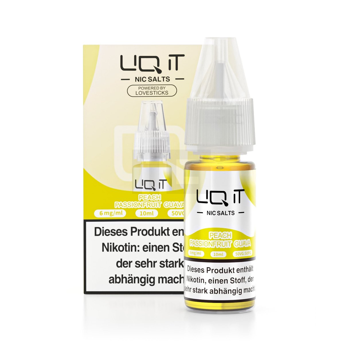 LIQ IT - Nikotinsalz-Liquid - 10ml - Peach Passionfruit Guava - 6mg