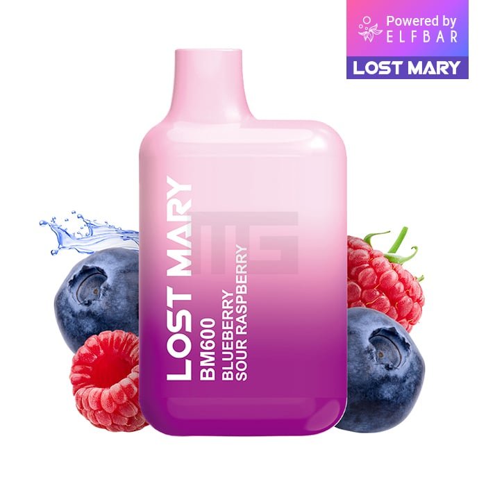 Lost Mary - BM600 - Einweg E-Zigarette - Blueberry Sour Raspberry - 20mg - 1er Packung Lost Mary - BM600 - Einweg E-Zigarette - Blueberry Sour Raspberry - 20mg - 1er Packung