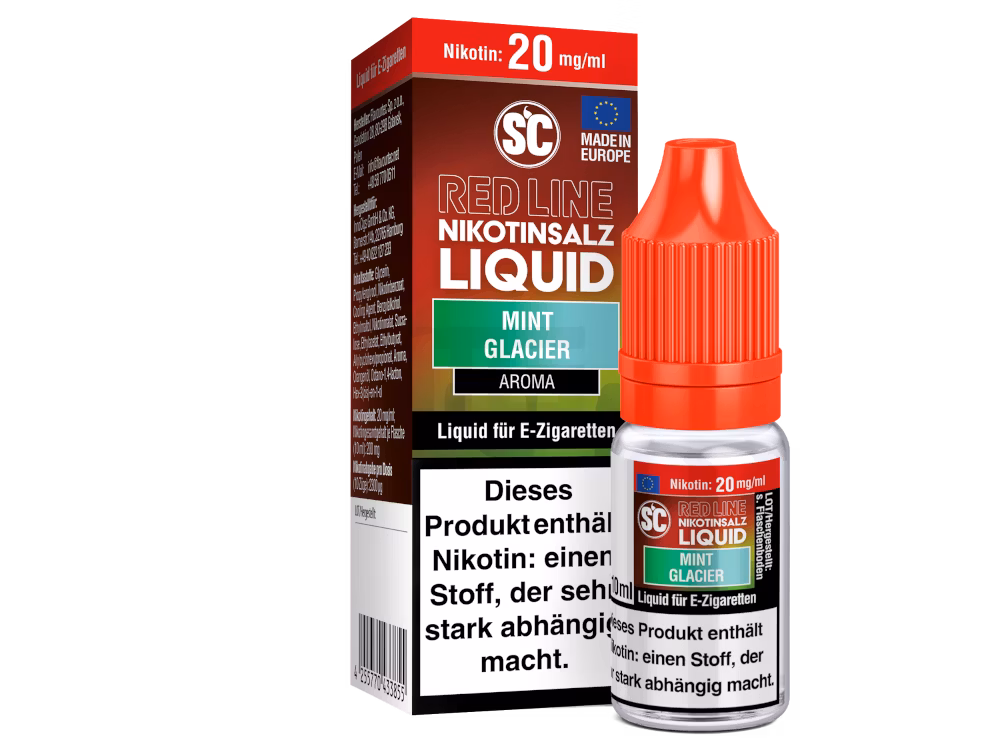 SC Red Line - Nikotinsalzliquid - 10ml - 20mg - Mint Glacier SC Red Line - Nikotinsalzliquid - 10ml - 20mg - Mint Glacier