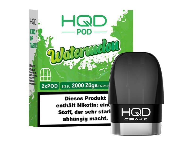 HQD - Cirak 2 - Prefilled Pods - Watermelon - 18mg - 2ml - 2er Pack