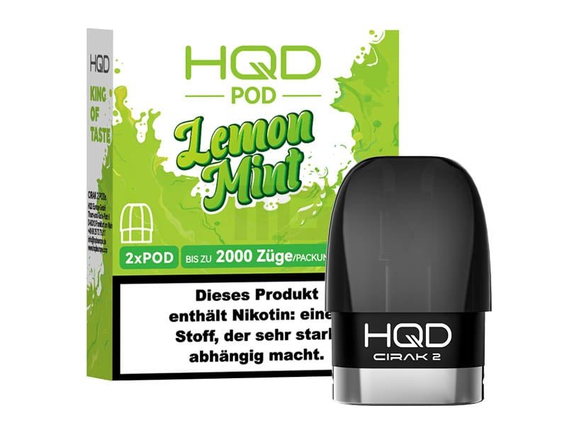 HQD - Cirak 2 - Prefilled Pods - Lemon Mint - 18mg - 2ml - 2er Pack