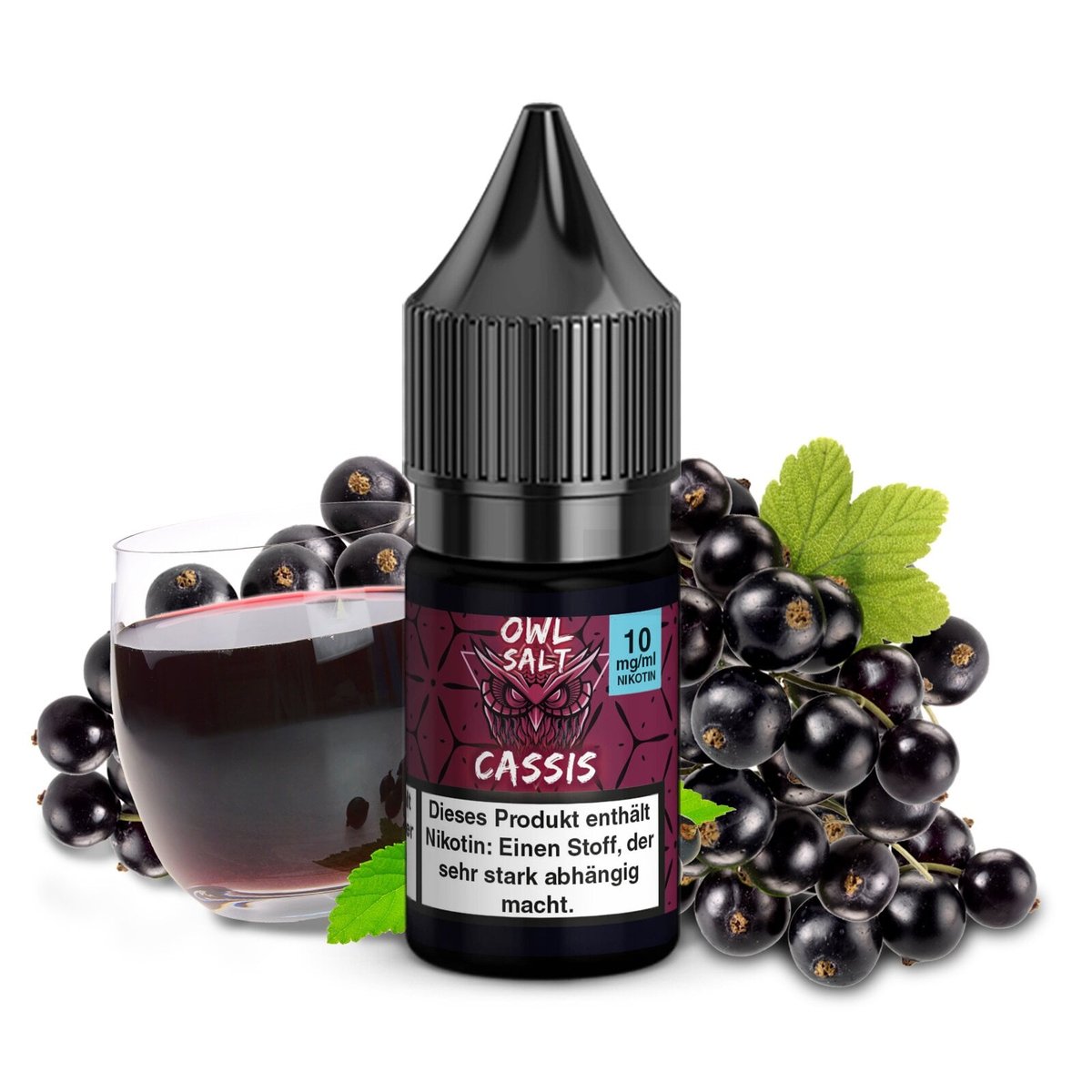 owl-salt-10ml-10mg-cassis-10mg OWL Salt - Cassis - Nikotinsalz Liquid - 10ml - 10mg