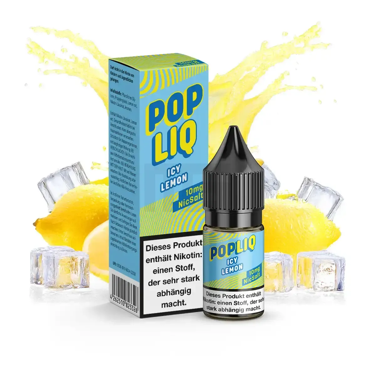 PopLiq Nikotinsalz-Liquid Icy Lemon 10ml 10mg PopLiq Nikotinsalz-Liquid Icy Lemon 10ml 10mg
