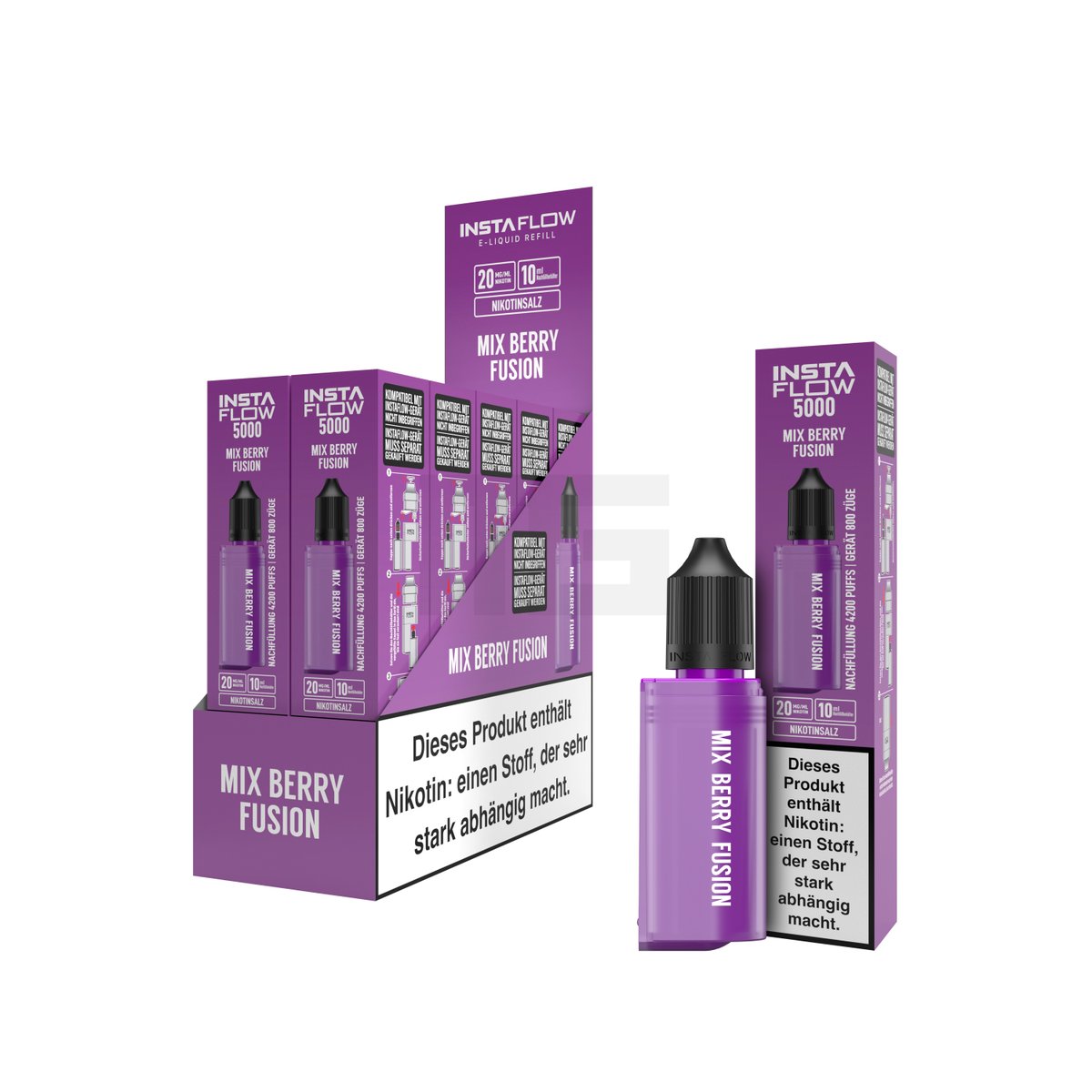INSTAFLOW 5000 - Nachfüllbehälter - Mix Berries Fusion - 10ml - 20mg