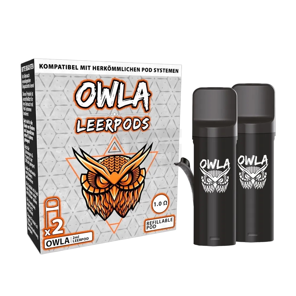 OWLA - Leerpods - 1.0 Ohm - 2ml - 2 Stück OWLA - Leerpods - 1.0 Ohm - 2ml - 2 Stück