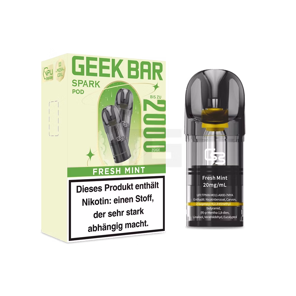 Geek Bar Spark Prefilled Pods Fresh Mint 20mg 2ml