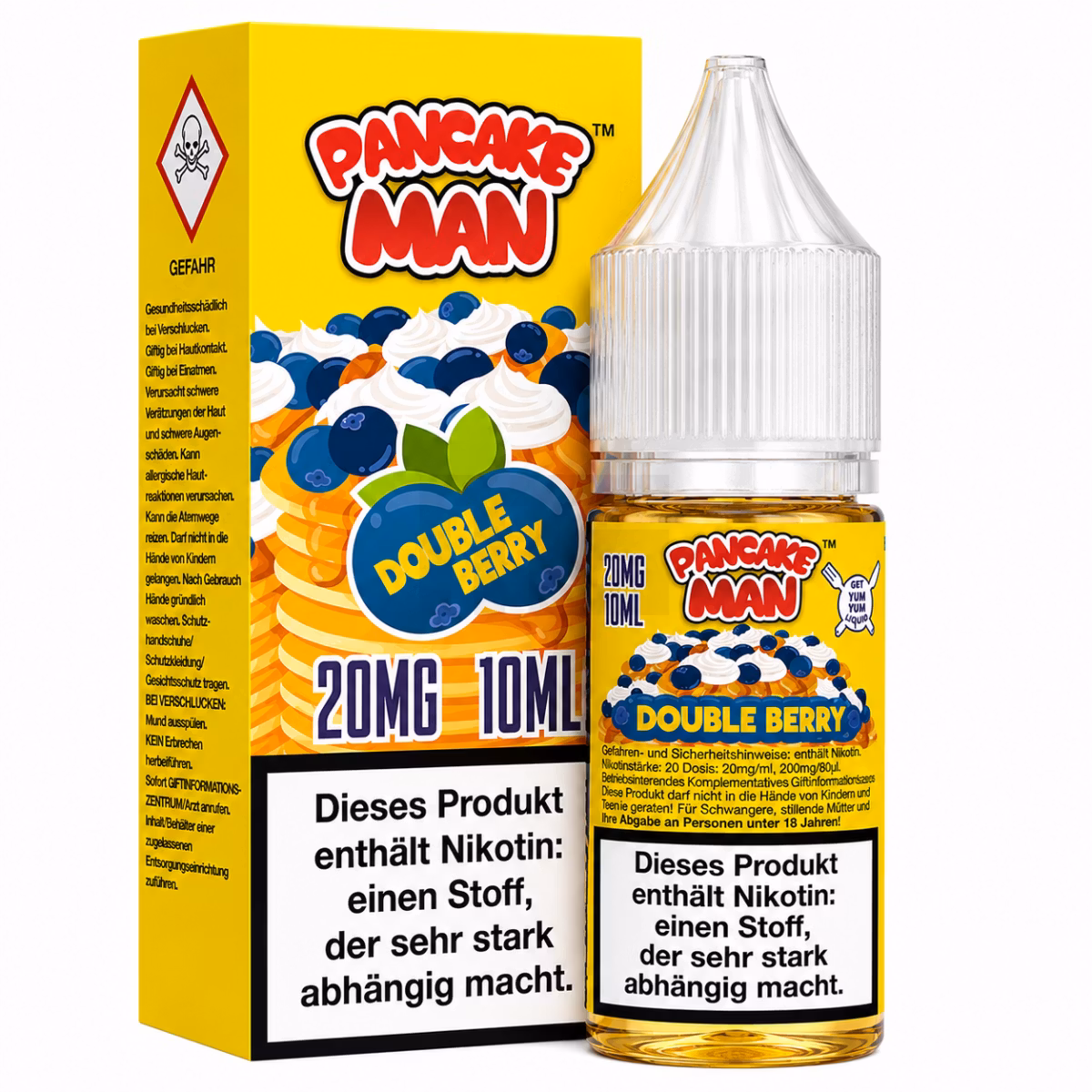Pancake Man - Double Berry - Nikotinsalz-Liquids - 10ml - 20mg Pancake Man - Double Berry - Nikotinsalz-Liquids - 10ml - 20mg