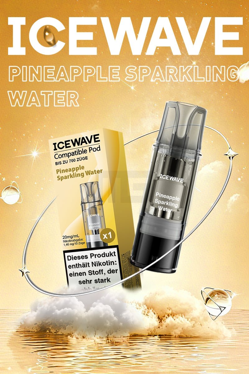 ICEWAVE - Prefilled Pod - 2ml - 3er Pack - Pineapple Sparkling Water