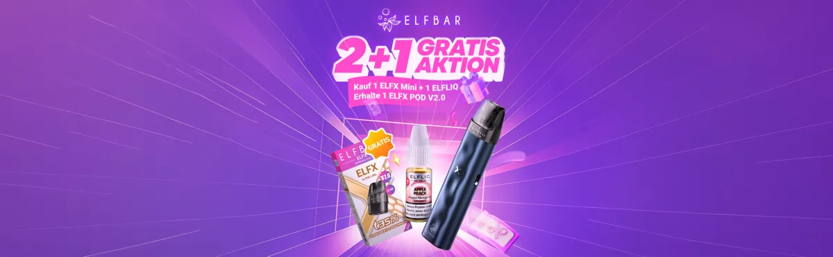 ELFBAR ELFX Mini Aktion | GRATIS ELFX V2 Pods sichern!